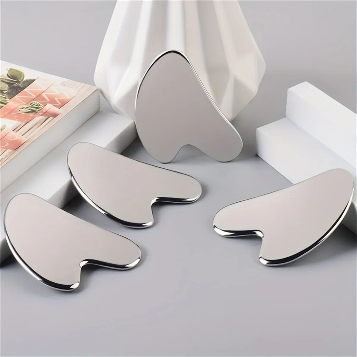 Cheekbones On Demand — Stainless Steel Gua Sha